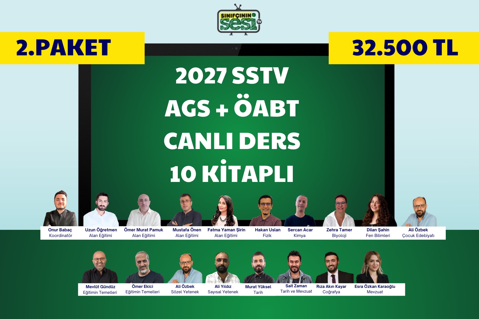 2027 AGS+ ÖABT CANLI DERS 10 KİTAPLI (2.PAKET)