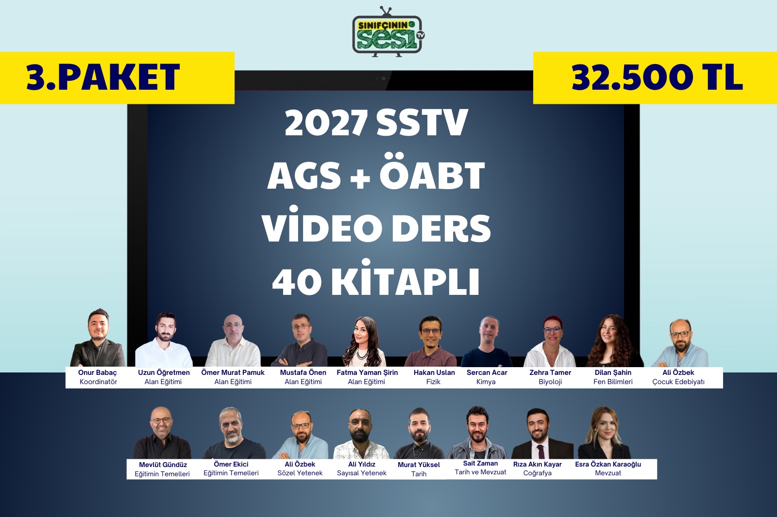 2027 AGS+ ÖABT VİDEO DERS 40 KİTAPLI (3.PAKET)