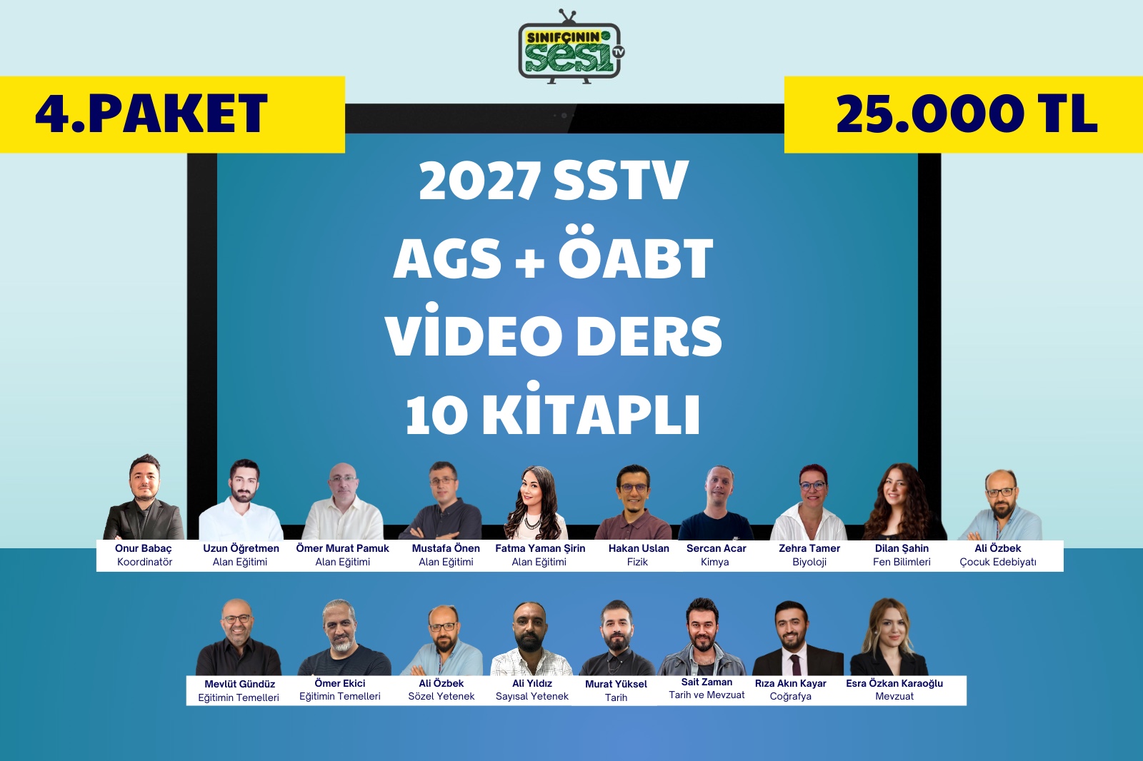 2027 AGS+ÖABT VİDEO DERS 10 KİTAPLI (4.PAKET)
