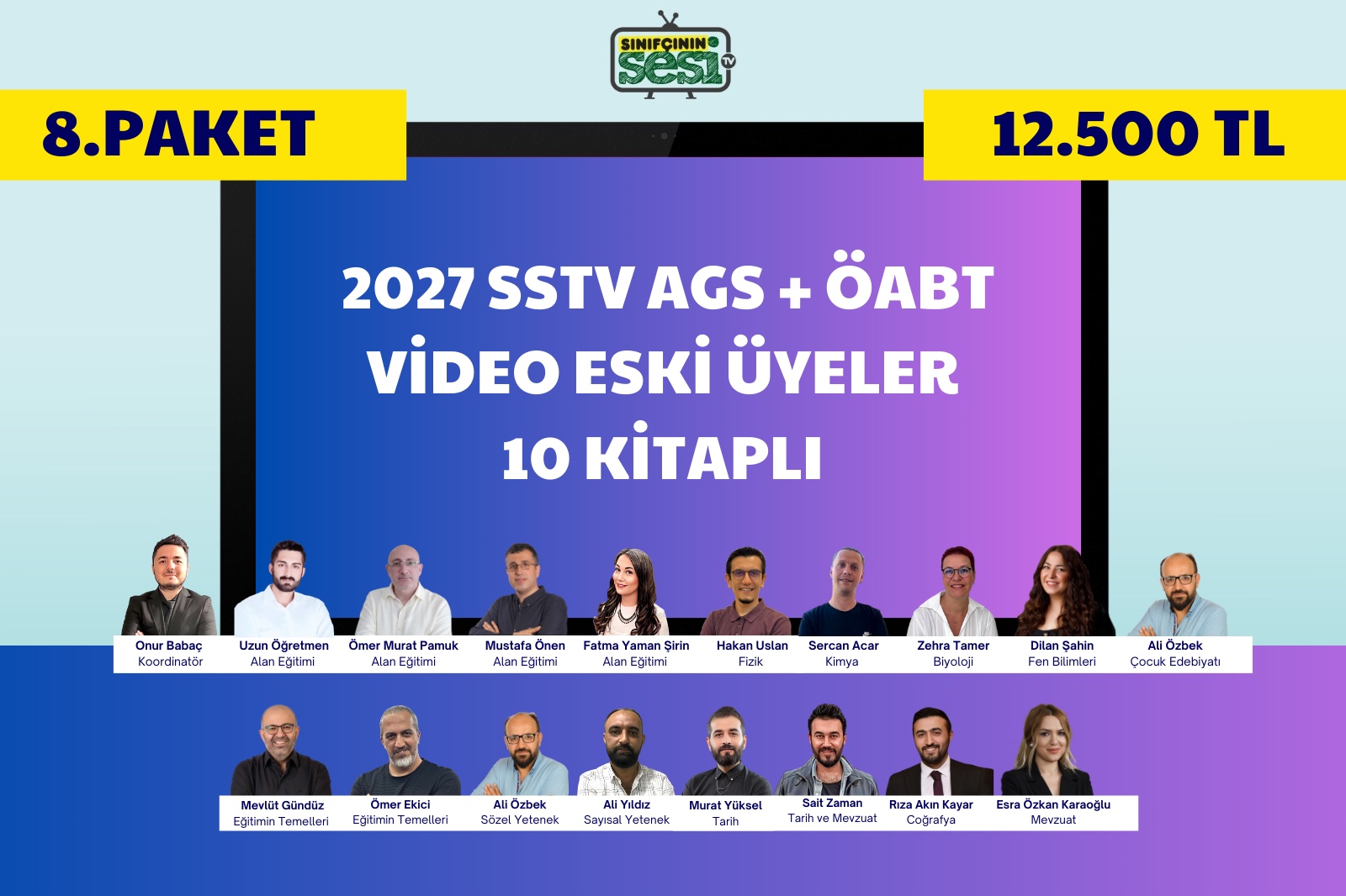 2027 AGS+ÖABT VİDEO DERS ESKİ ÜYELER 10 KİTAPLI (8.PAKET)