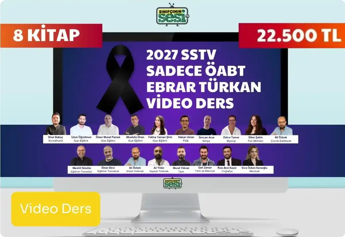2027 SSTV SADECE ÖABT EBRAR TÜRKAN VİDEO DERS